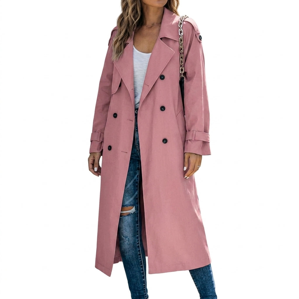 Women's Trench Coat | Structured Shoulders | Eloise