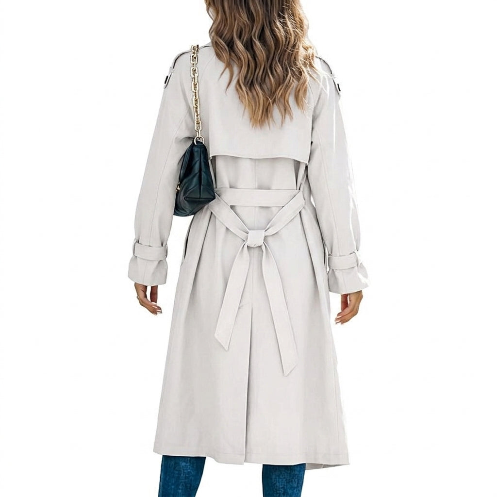 Women's Trench Coat | Structured Shoulders | Eloise
