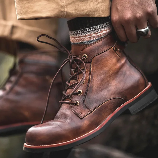 Men's Lace-Up Ankle Boots | Winter Casual Boots | Friedrich