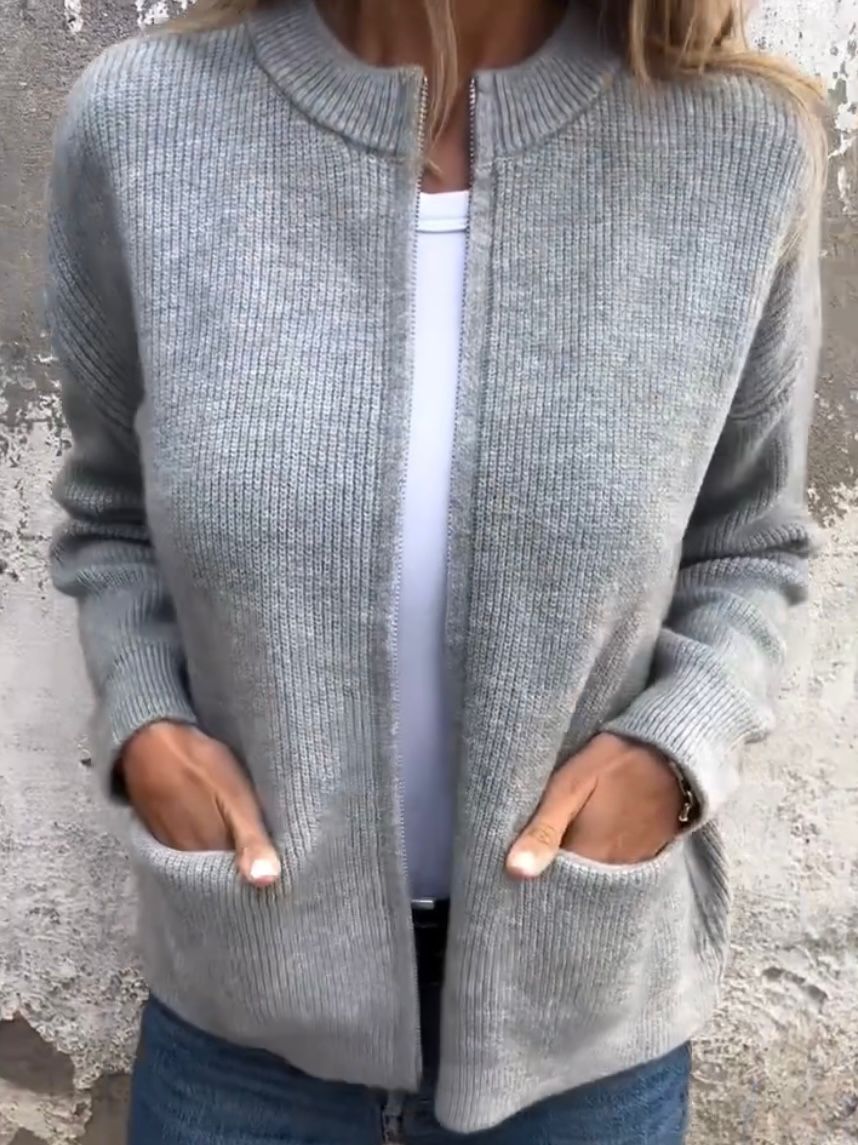 Women's Knit Cardigan | Minimalist With Front Pockets