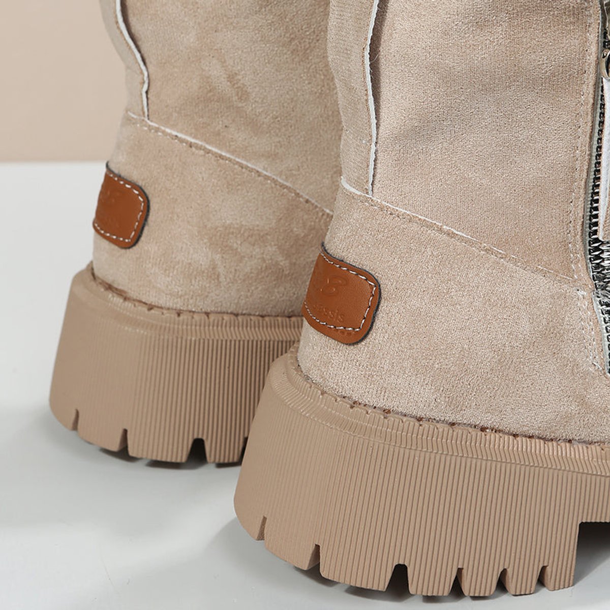 Women's Winter Ankle Boots | Fleece-Lined Faux Suede Slip-On