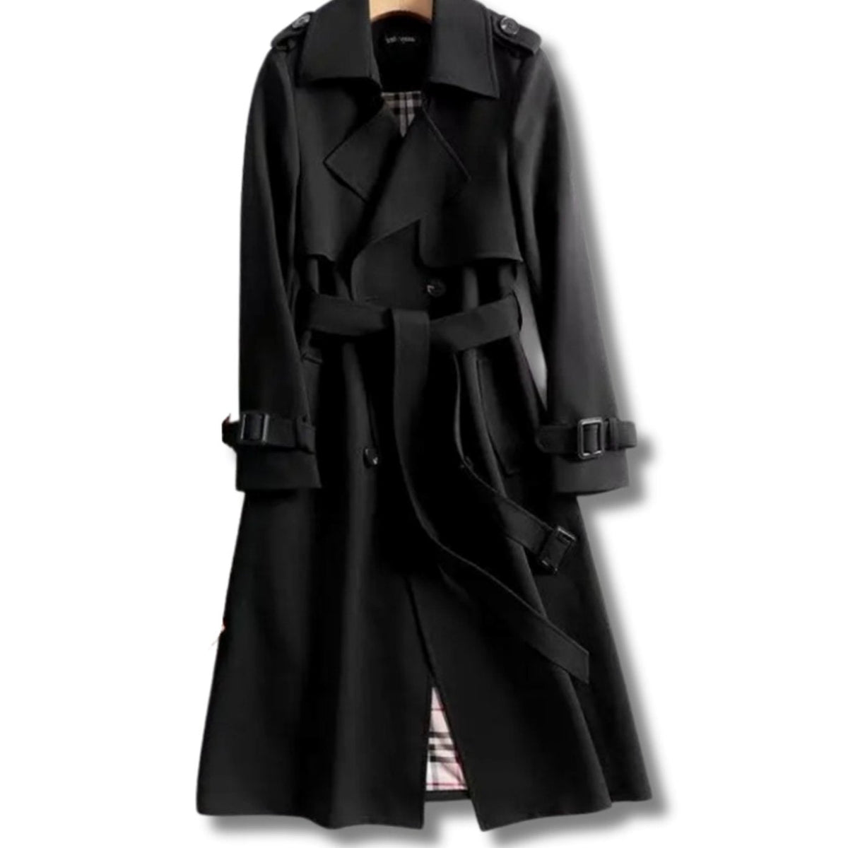 Women's Trench Coat | Double-Breasted Tailored With Belt