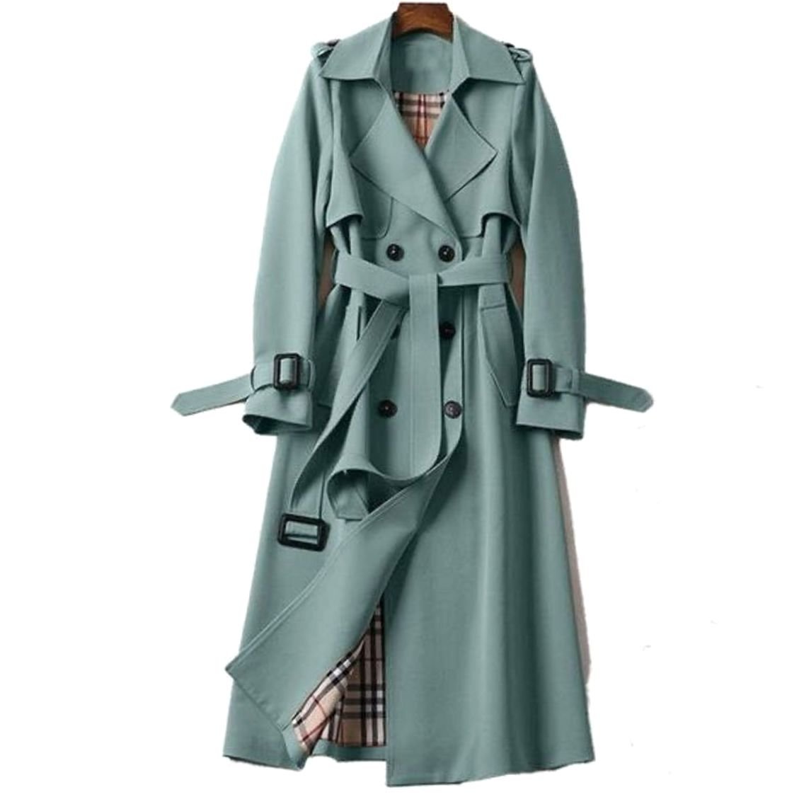 Women's Trench Coat | Double-Breasted Tailored With Belt