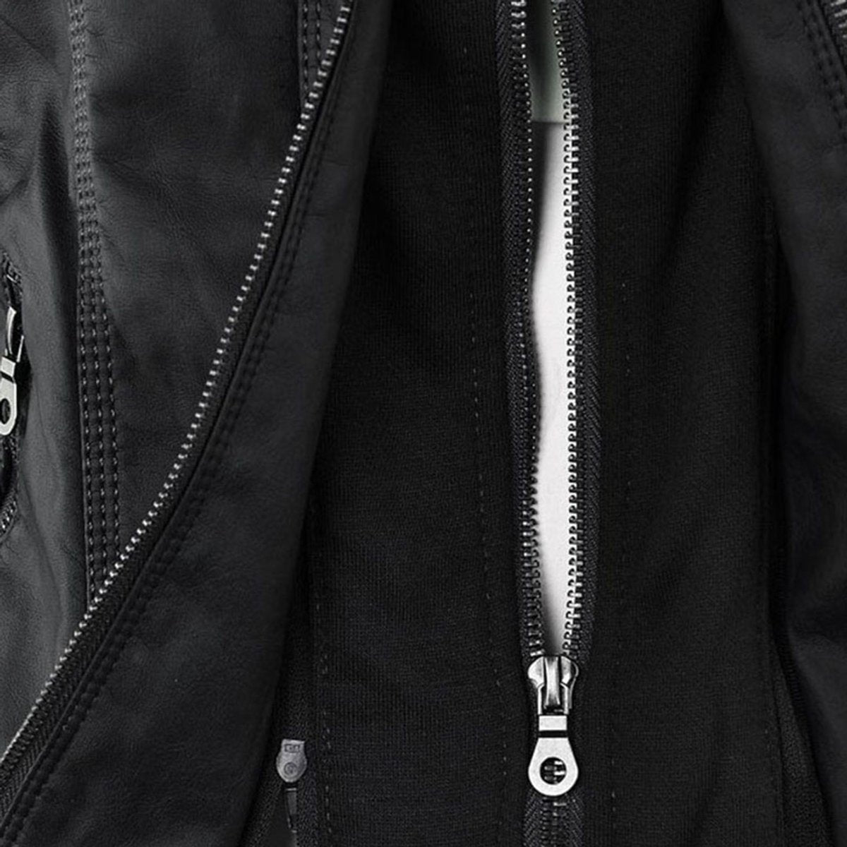 Women's Faux Leather Jacket | Hooded Biker Style With Zip