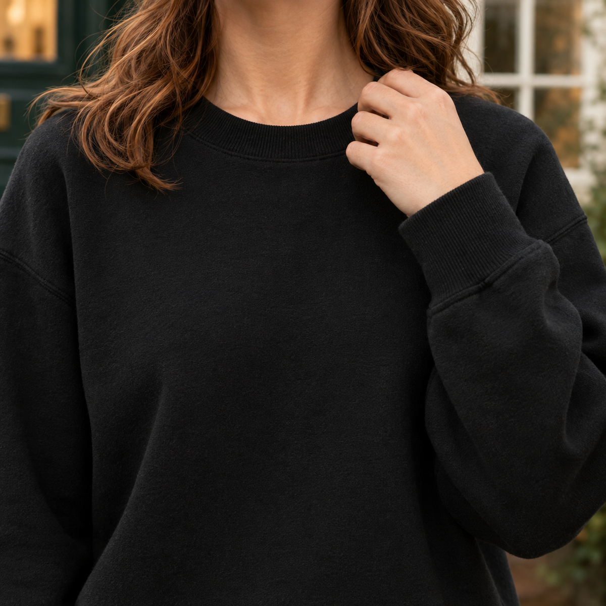 Women's Crew Neck Knit Jumper | Ribbed Relaxed Fit | Diana