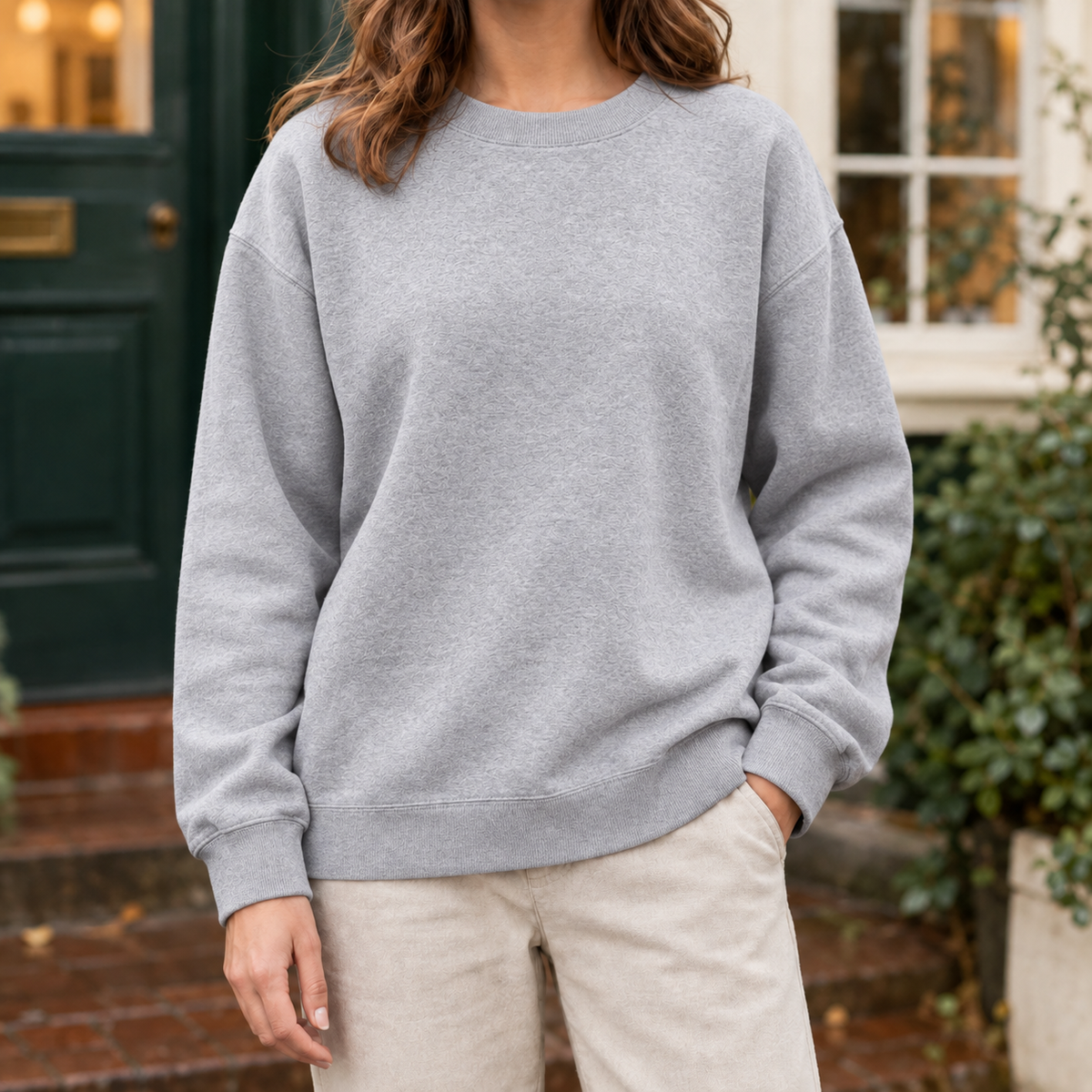 Women's Crew Neck Knit Jumper | Ribbed Relaxed Fit | Diana