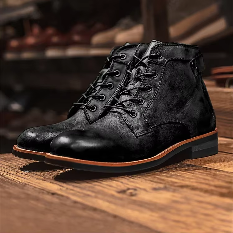 Men's Lace-Up Ankle Boots | Winter Casual Boots | Friedrich
