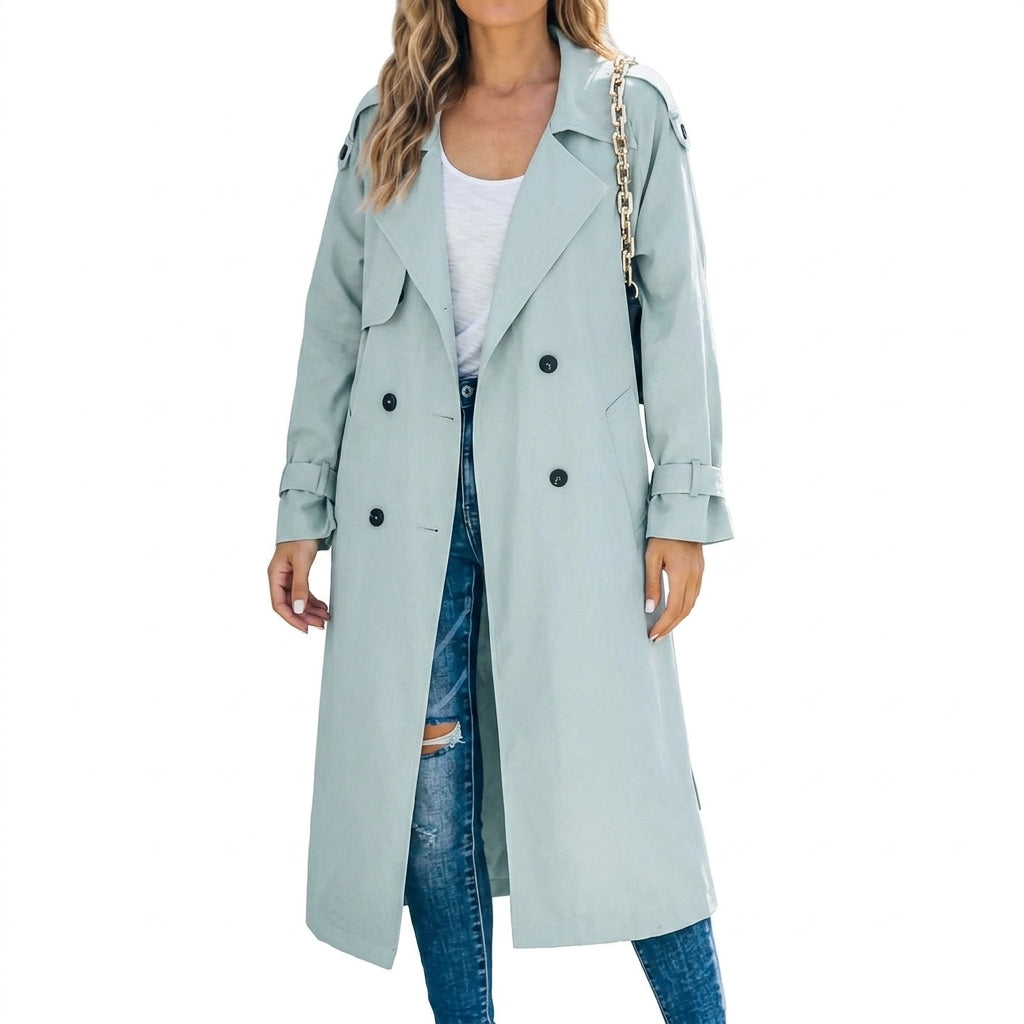 Women's Trench Coat | Structured Shoulders | Eloise