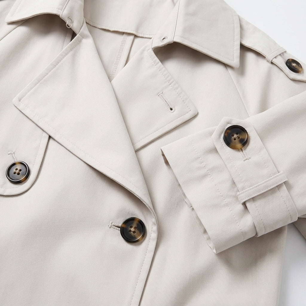 Women's Trench Coat | Structured Shoulders | Eloise