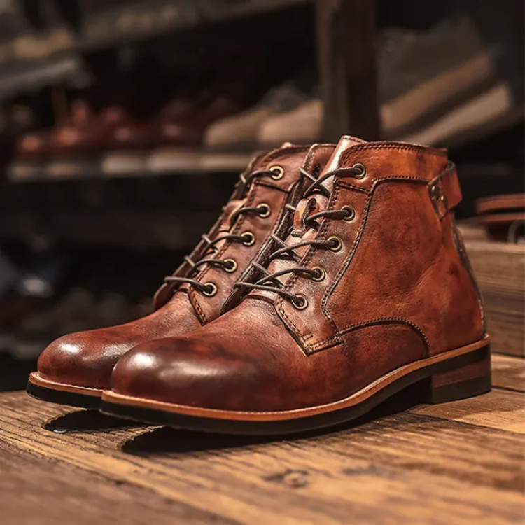 Men's Lace-Up Ankle Boots | Winter Casual Boots | Friedrich