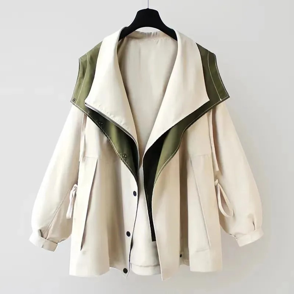 Women's Waterproof Trench Coat | Oversized With Double Collar