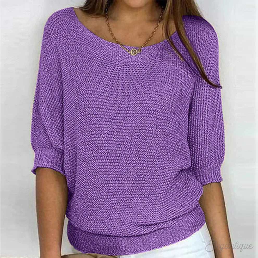 Women's Patterned Knit Jumper | Everyday Layering | Louisa